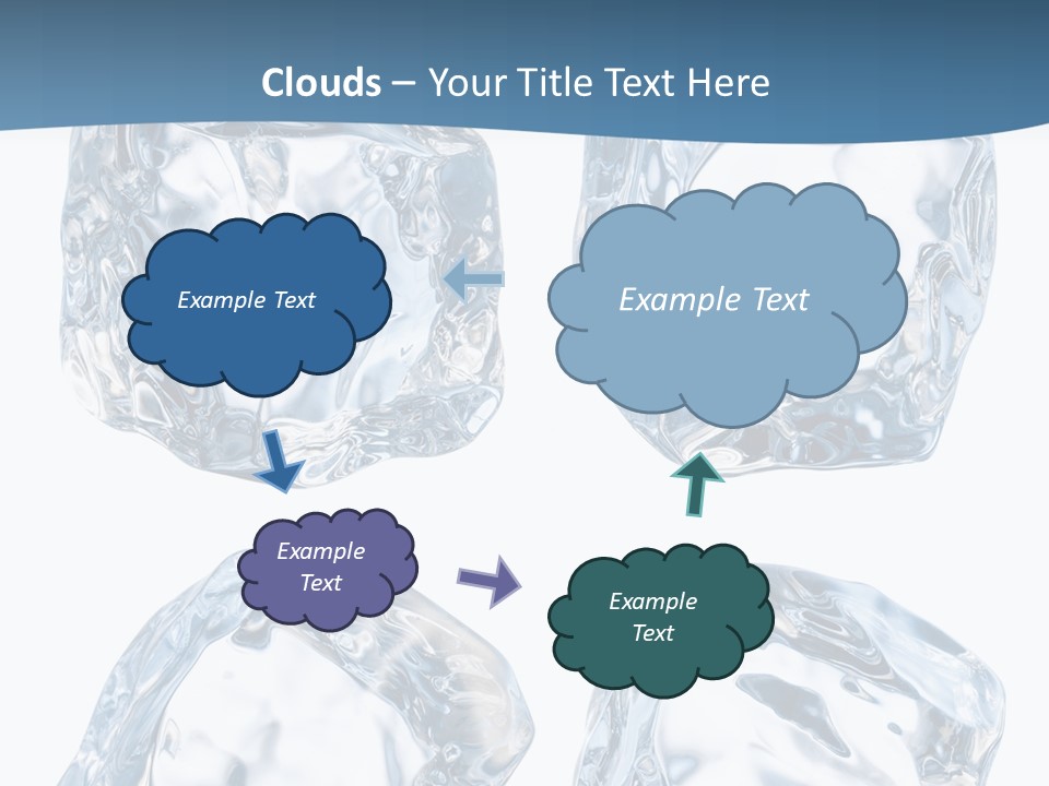 Drip Clear Square PowerPoint Template