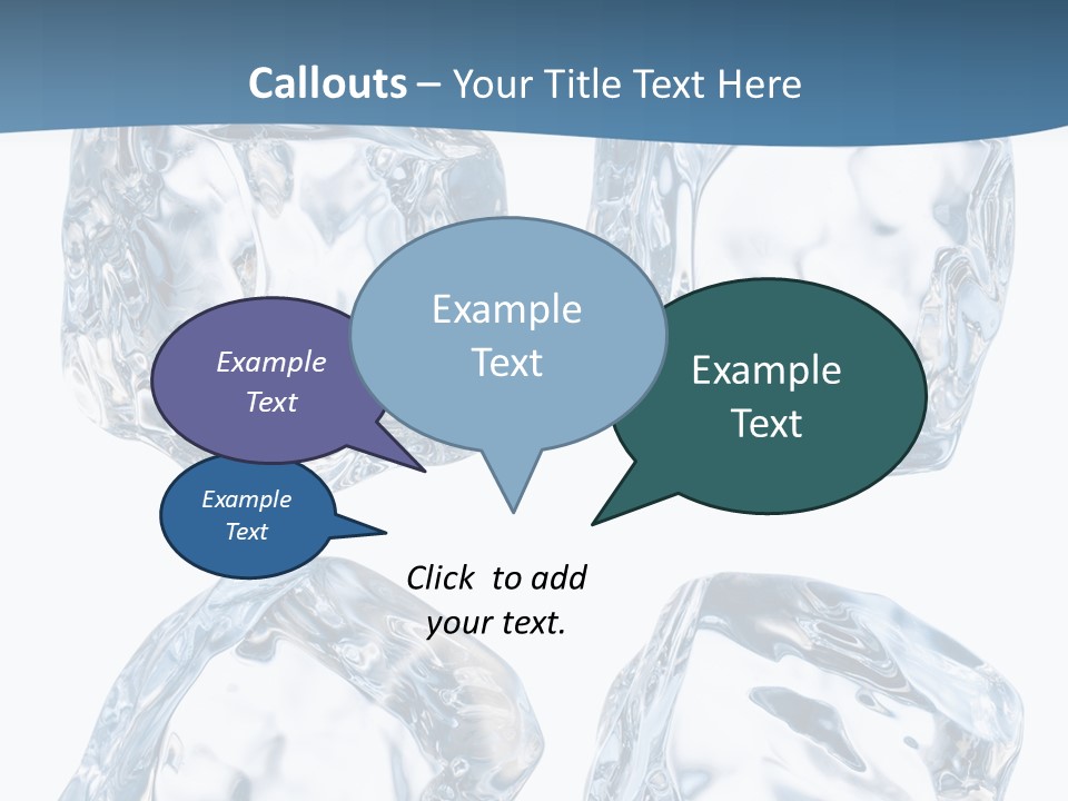 Drip Clear Square PowerPoint Template