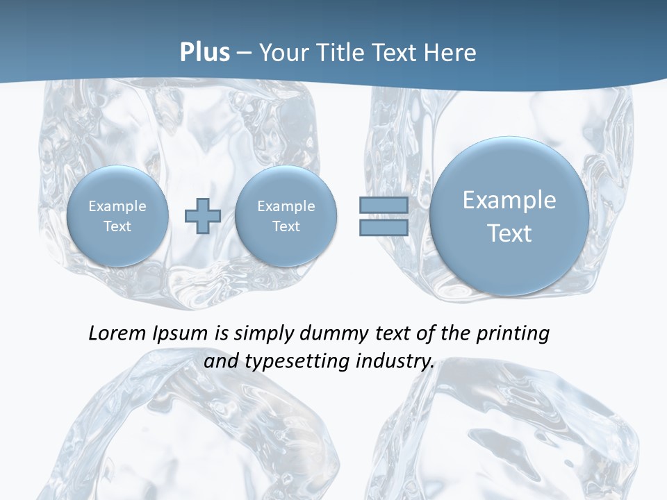 Drip Clear Square PowerPoint Template