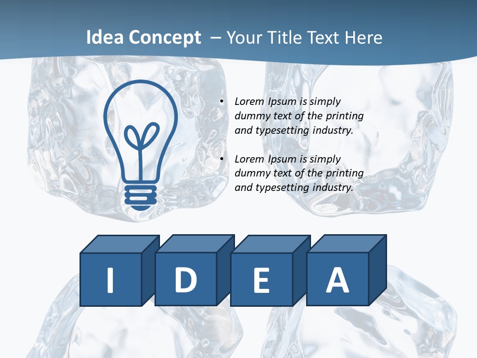 Drip Clear Square PowerPoint Template