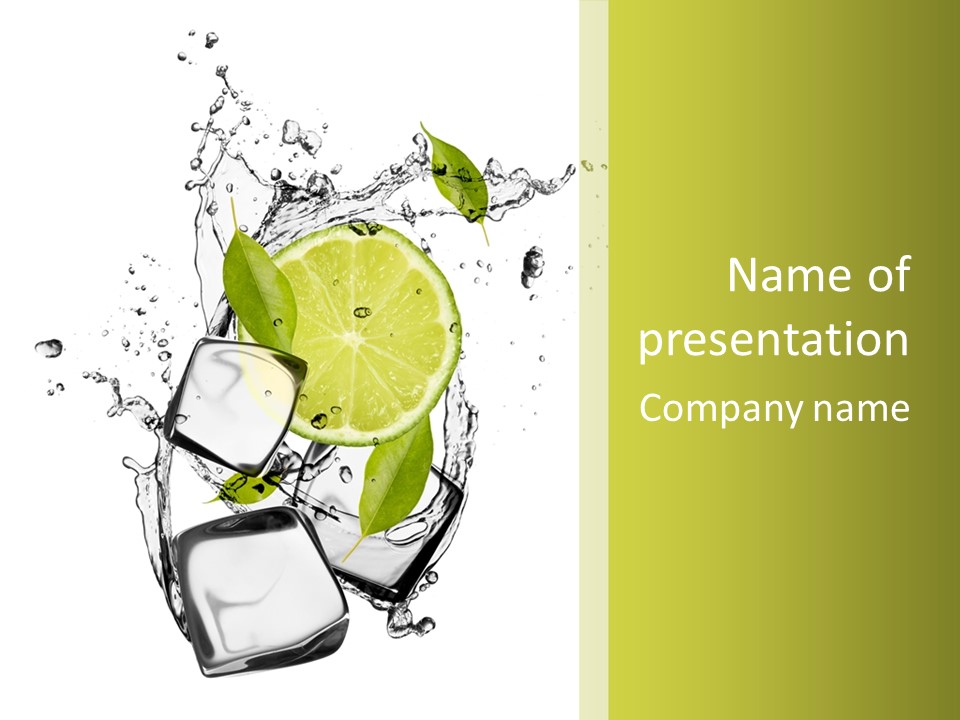 Stack Refrigerate Splash PowerPoint Template