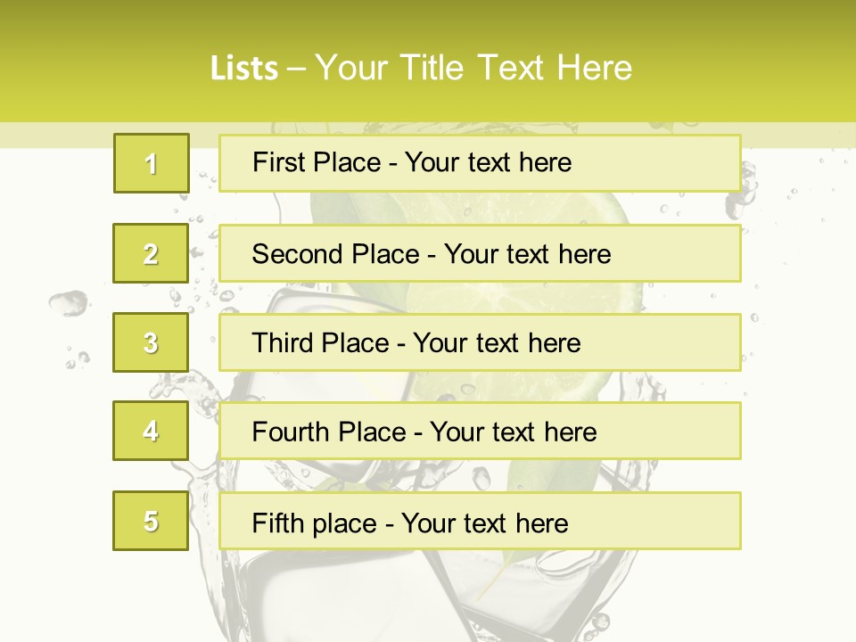 Stack Refrigerate Splash PowerPoint Template
