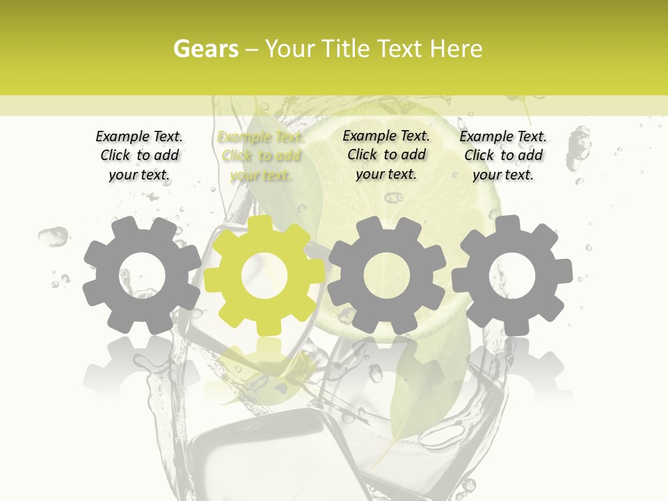 Stack Refrigerate Splash PowerPoint Template