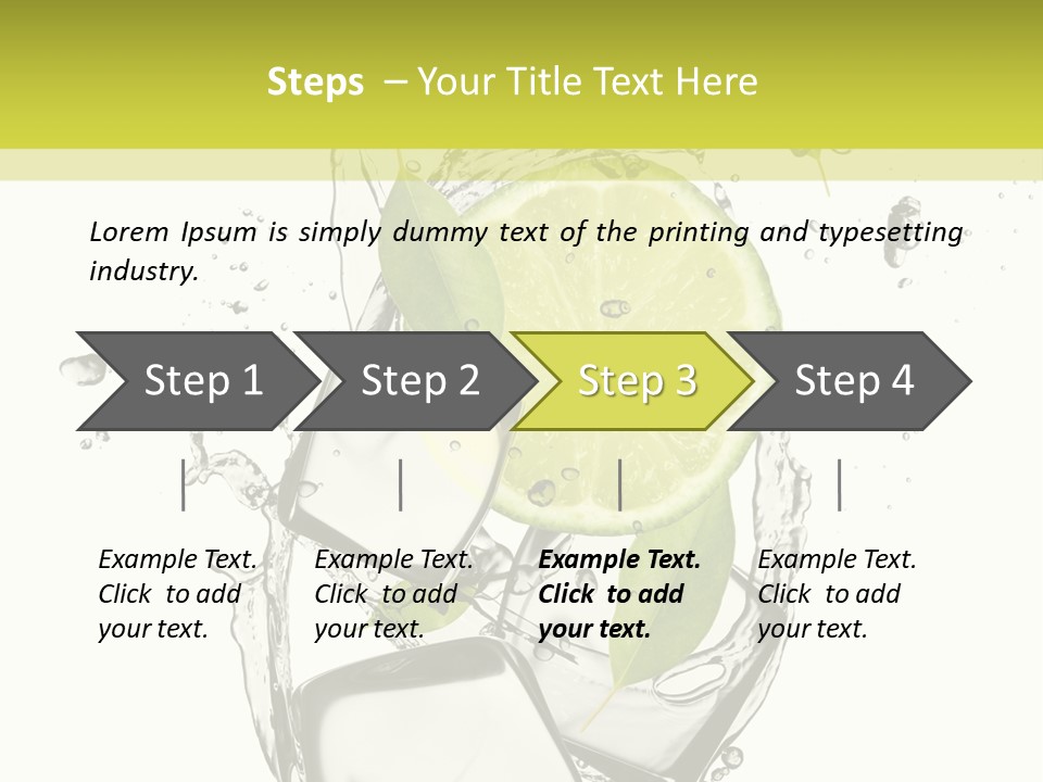 Stack Refrigerate Splash PowerPoint Template