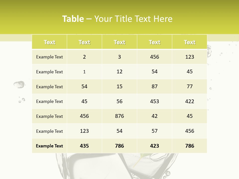 Stack Refrigerate Splash PowerPoint Template