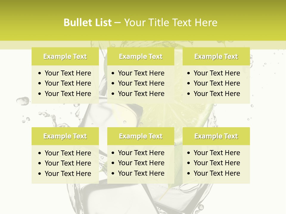 Stack Refrigerate Splash PowerPoint Template