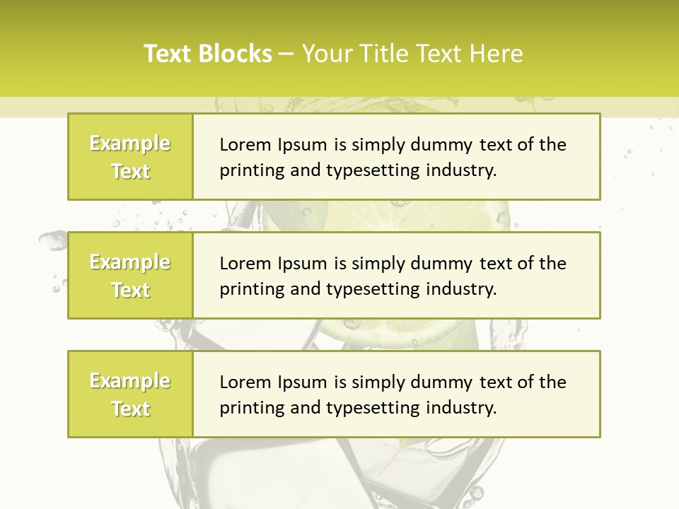 Stack Refrigerate Splash PowerPoint Template