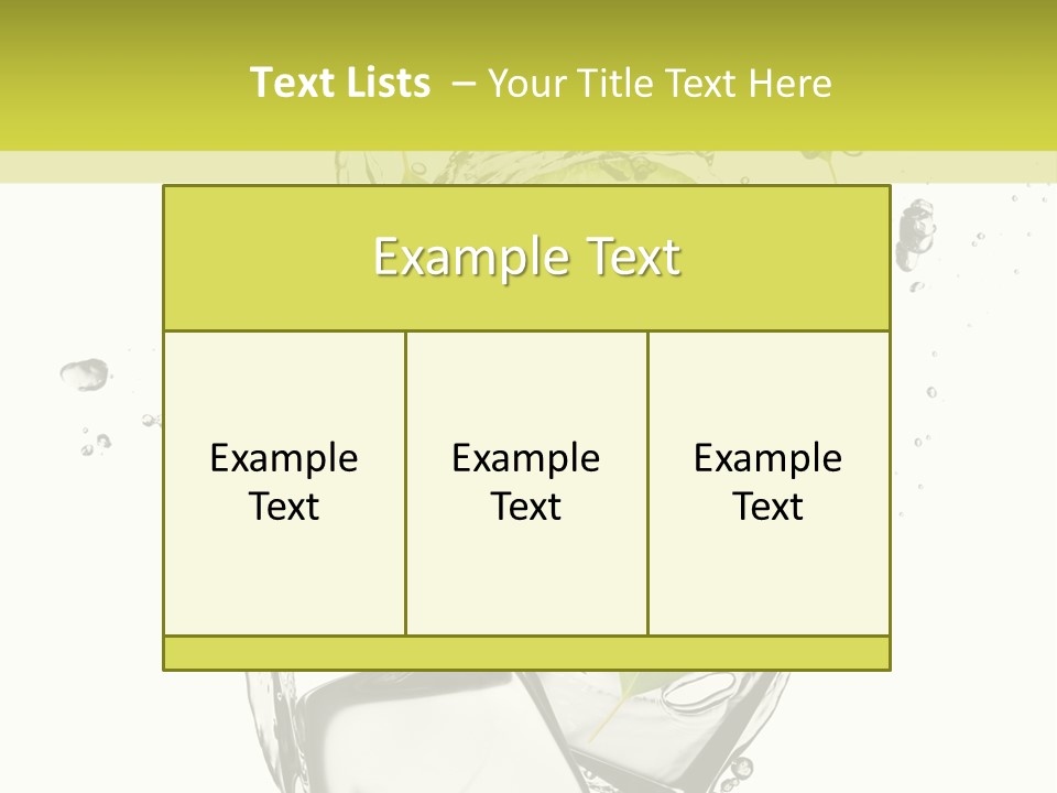 Stack Refrigerate Splash PowerPoint Template