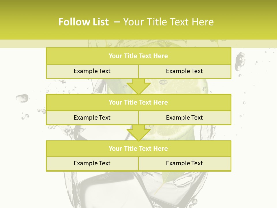 Stack Refrigerate Splash PowerPoint Template