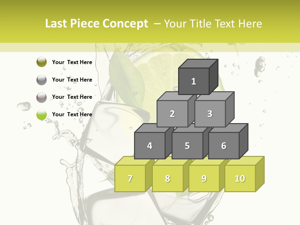 Stack Refrigerate Splash PowerPoint Template