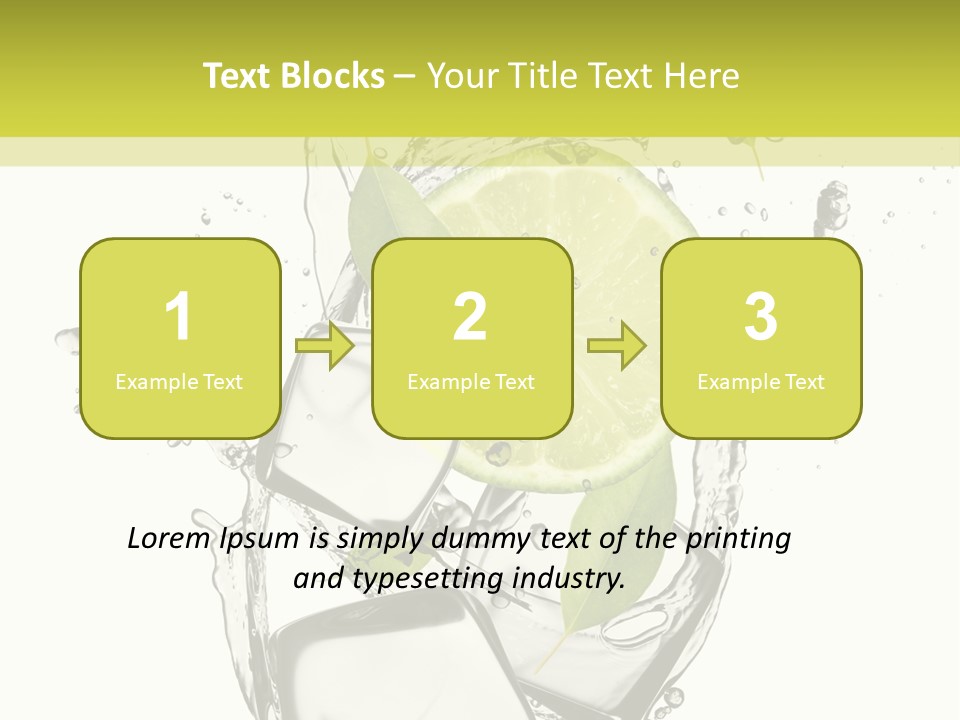 Stack Refrigerate Splash PowerPoint Template