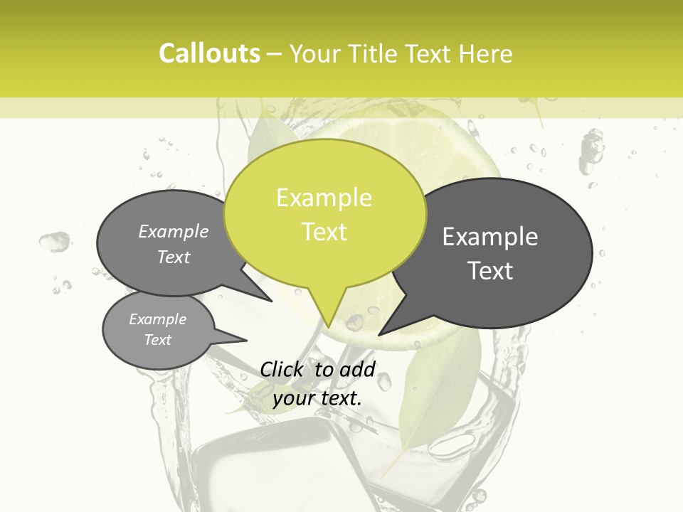 Stack Refrigerate Splash PowerPoint Template