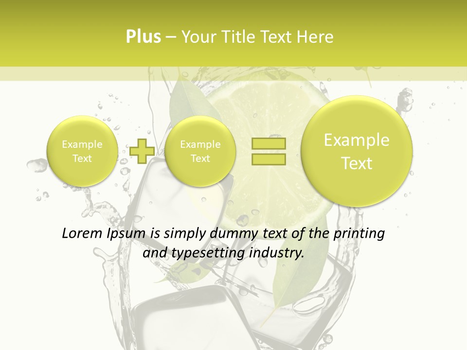 Stack Refrigerate Splash PowerPoint Template