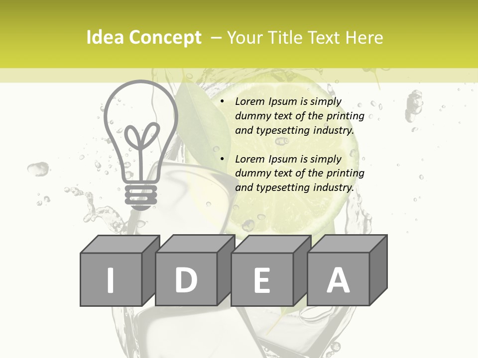 Stack Refrigerate Splash PowerPoint Template