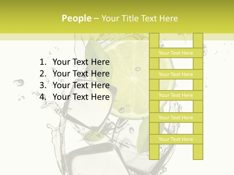 Stack Refrigerate Splash PowerPoint Template