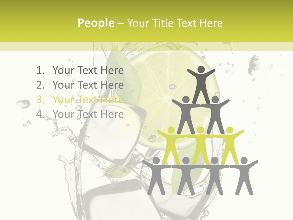 Stack Refrigerate Splash PowerPoint Template