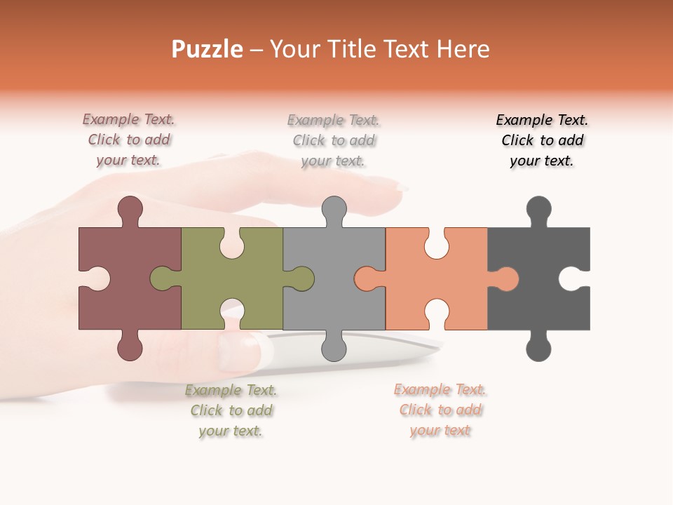 Connection Push Cable PowerPoint Template