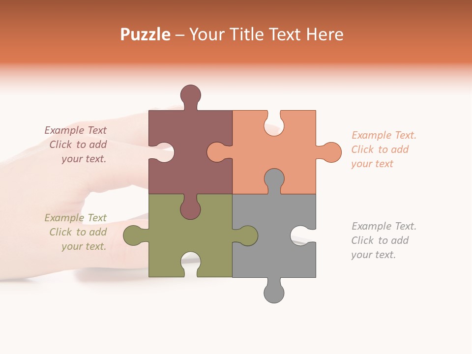 Connection Push Cable PowerPoint Template