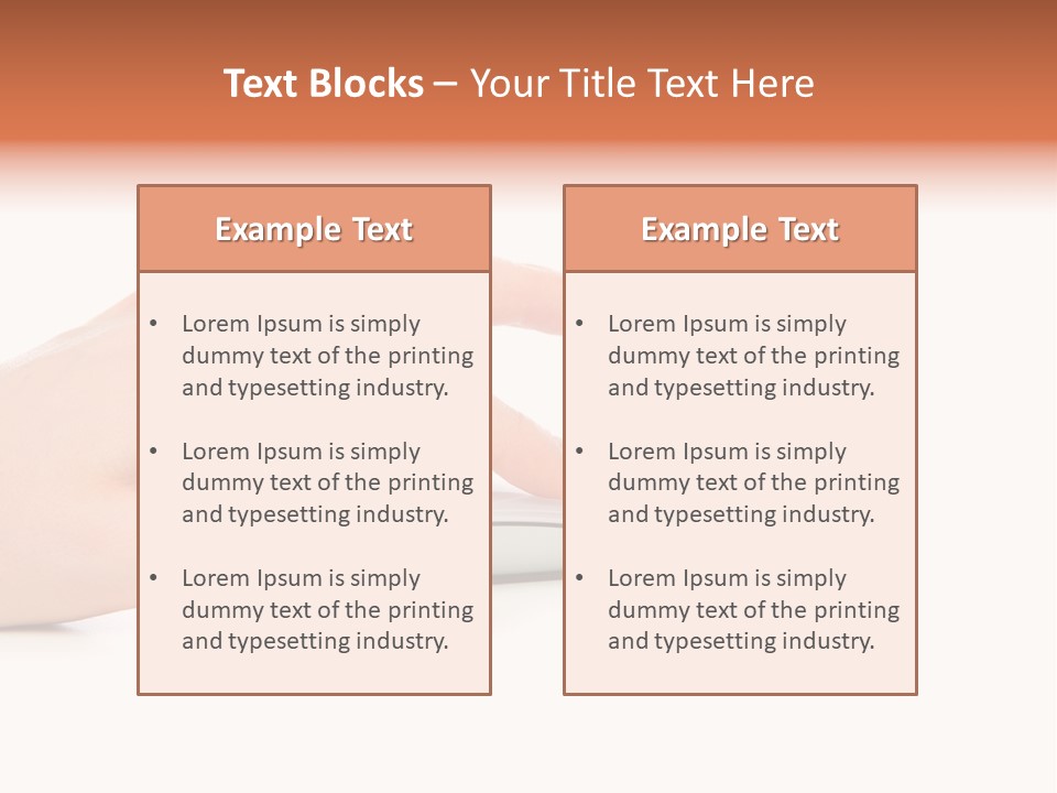 Connection Push Cable PowerPoint Template