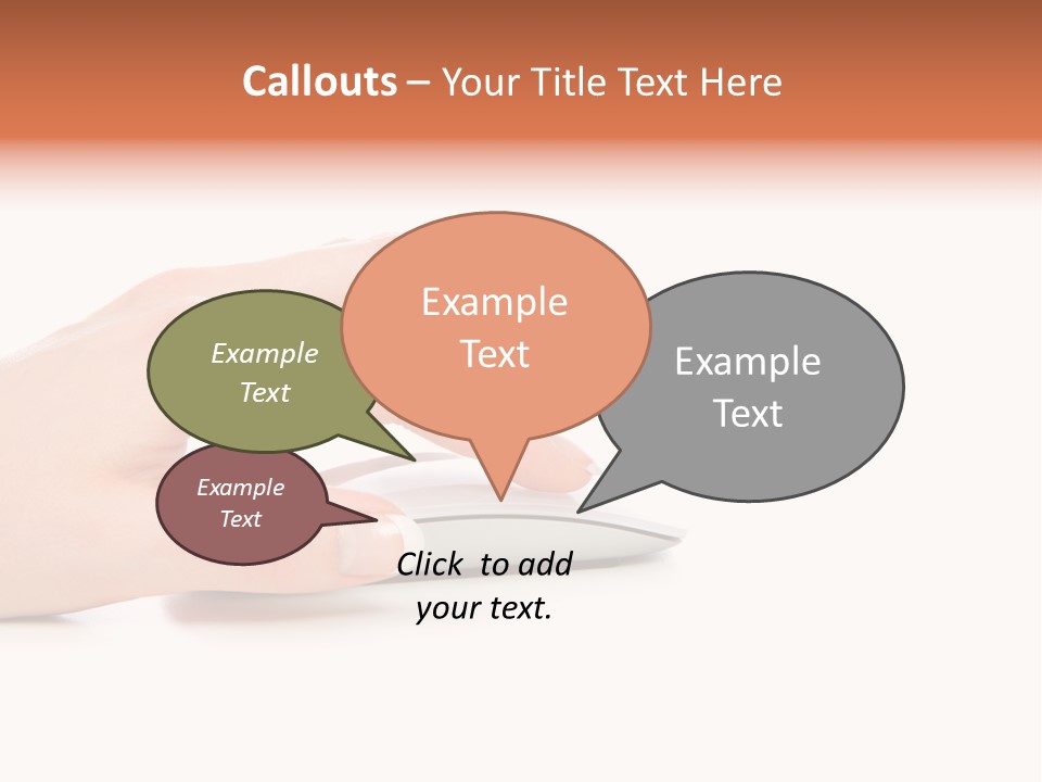 Connection Push Cable PowerPoint Template