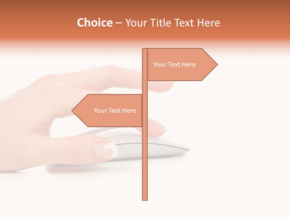 Connection Push Cable PowerPoint Template