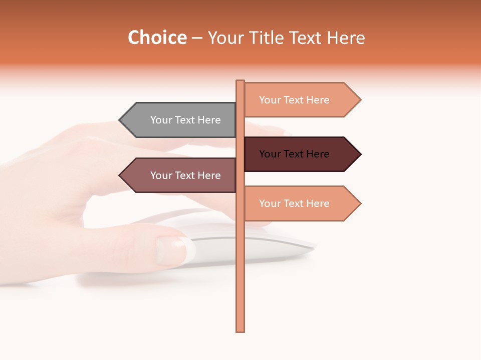 Connection Push Cable PowerPoint Template