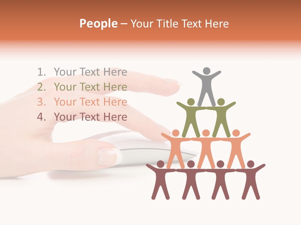 Connection Push Cable PowerPoint Template