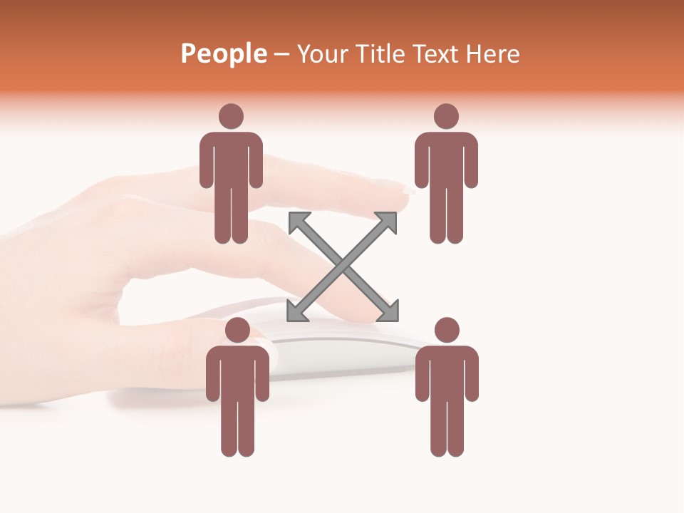 Connection Push Cable PowerPoint Template