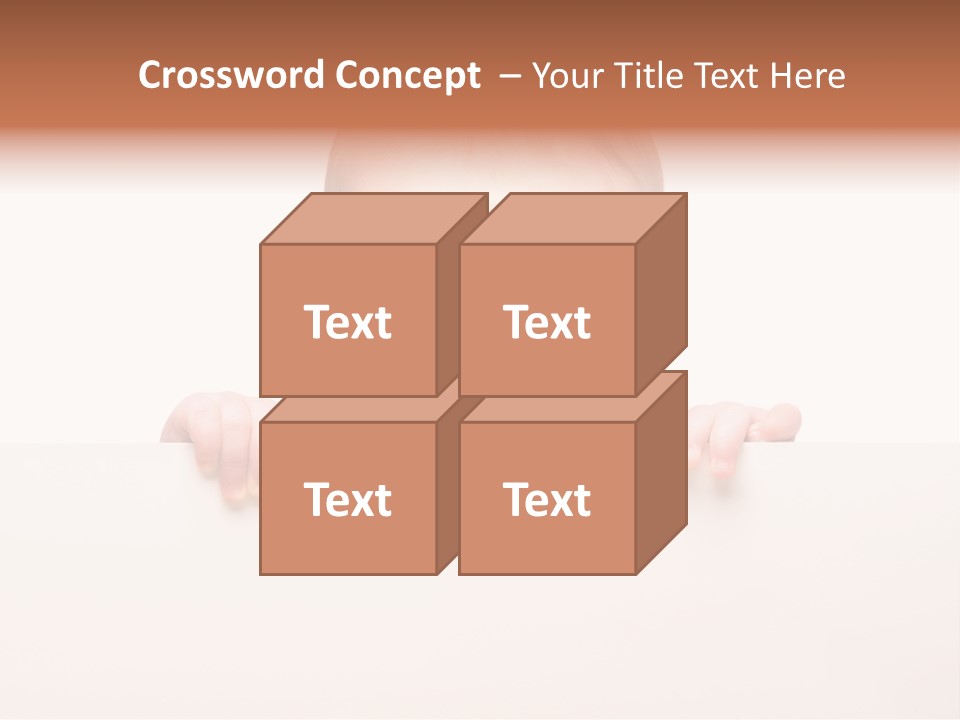 Fence Holding Boy PowerPoint Template