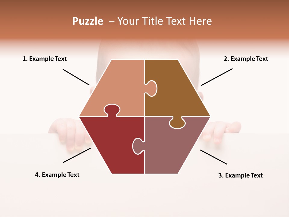 Fence Holding Boy PowerPoint Template