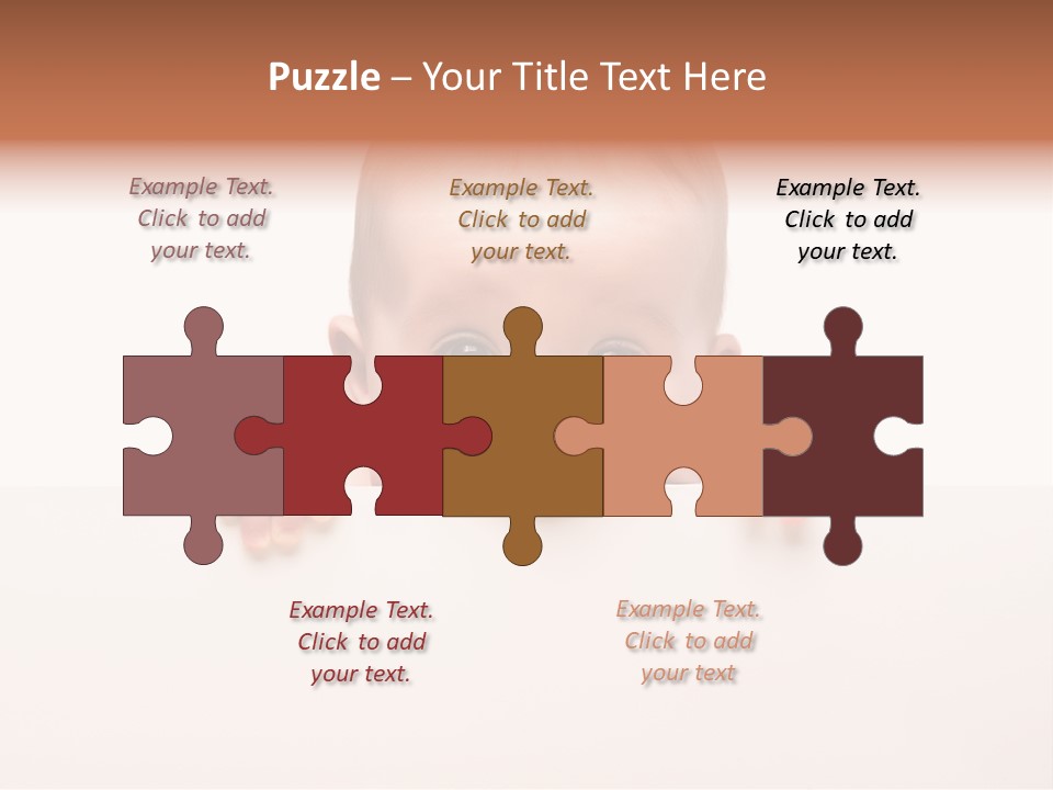 Fence Holding Boy PowerPoint Template