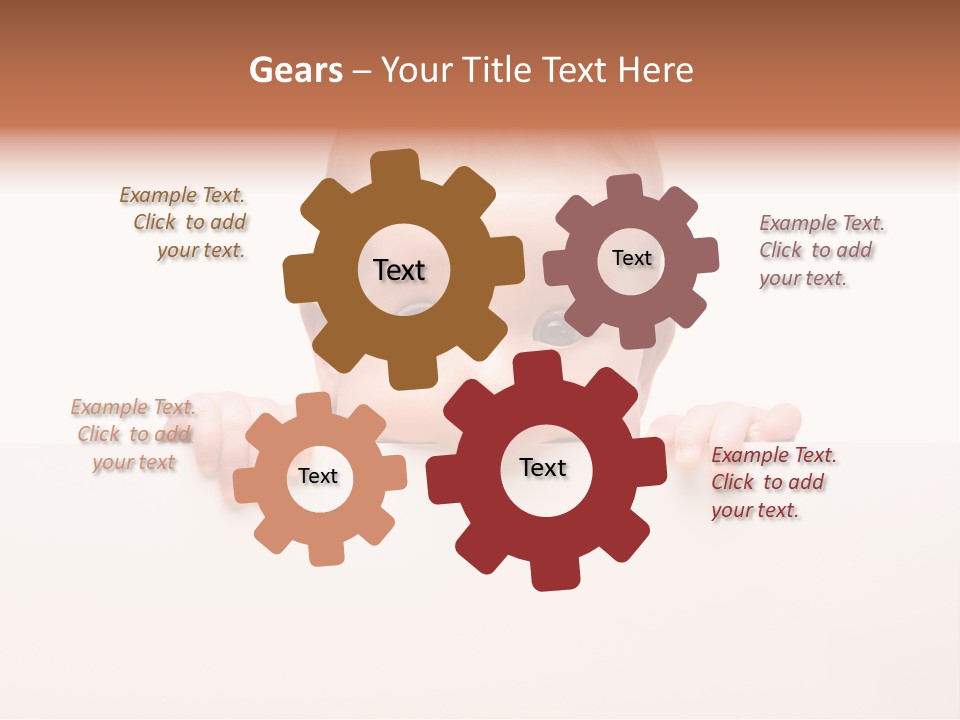 Fence Holding Boy PowerPoint Template