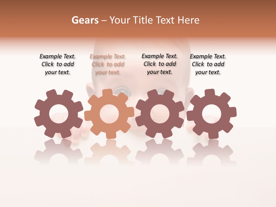 Fence Holding Boy PowerPoint Template