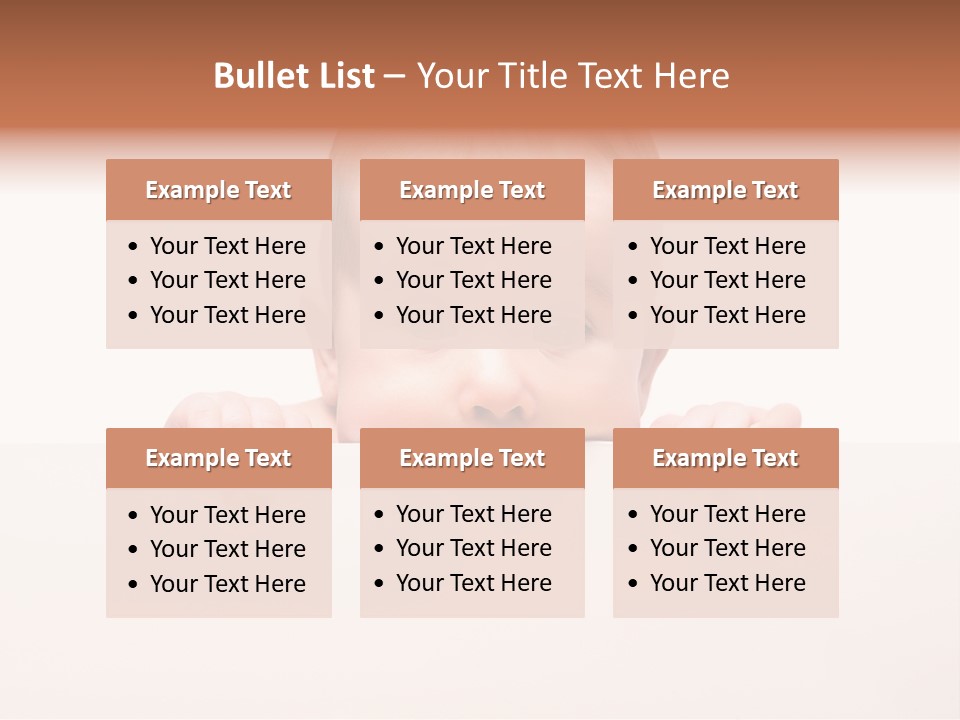 Fence Holding Boy PowerPoint Template