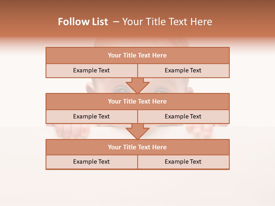 Fence Holding Boy PowerPoint Template