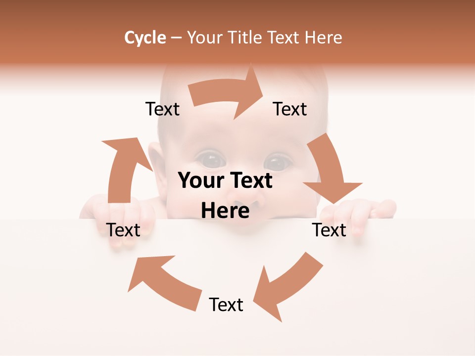 Fence Holding Boy PowerPoint Template