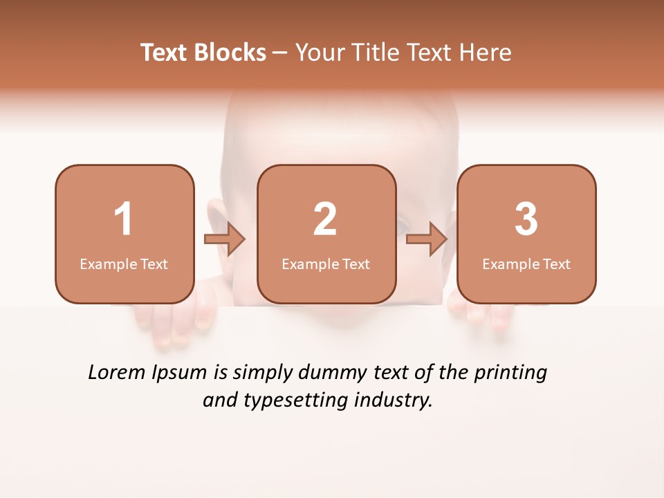 Fence Holding Boy PowerPoint Template