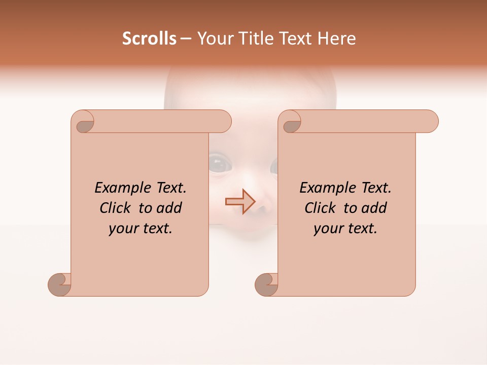 Fence Holding Boy PowerPoint Template