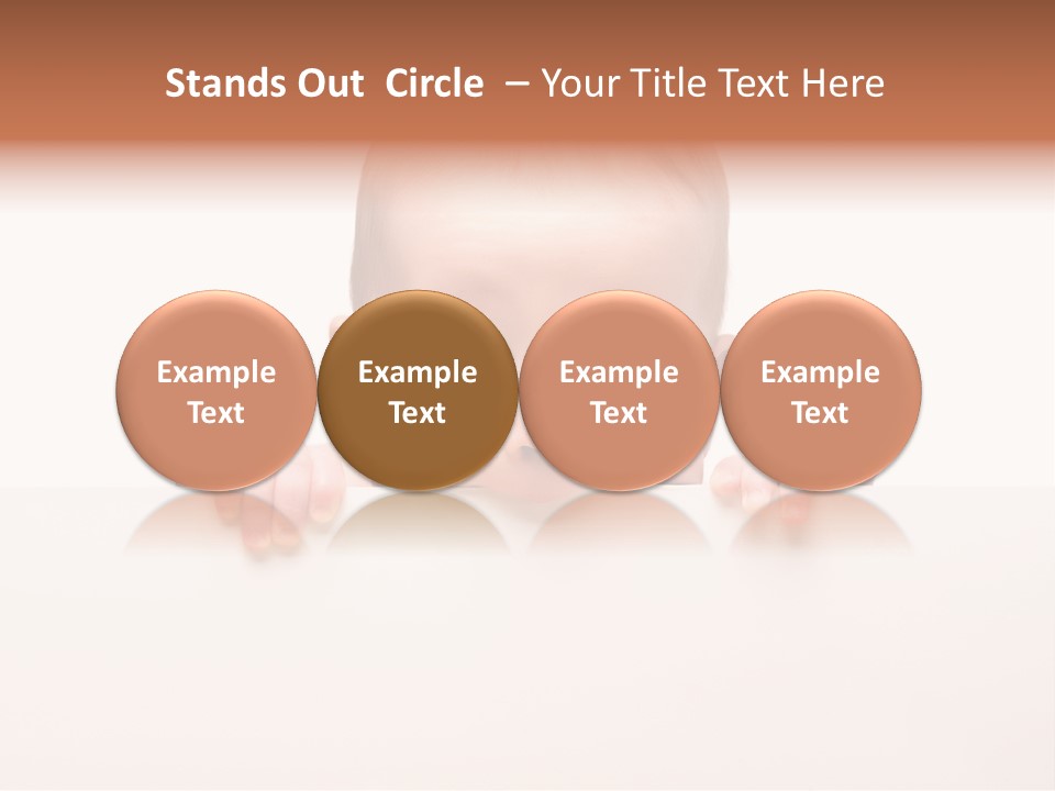 Fence Holding Boy PowerPoint Template