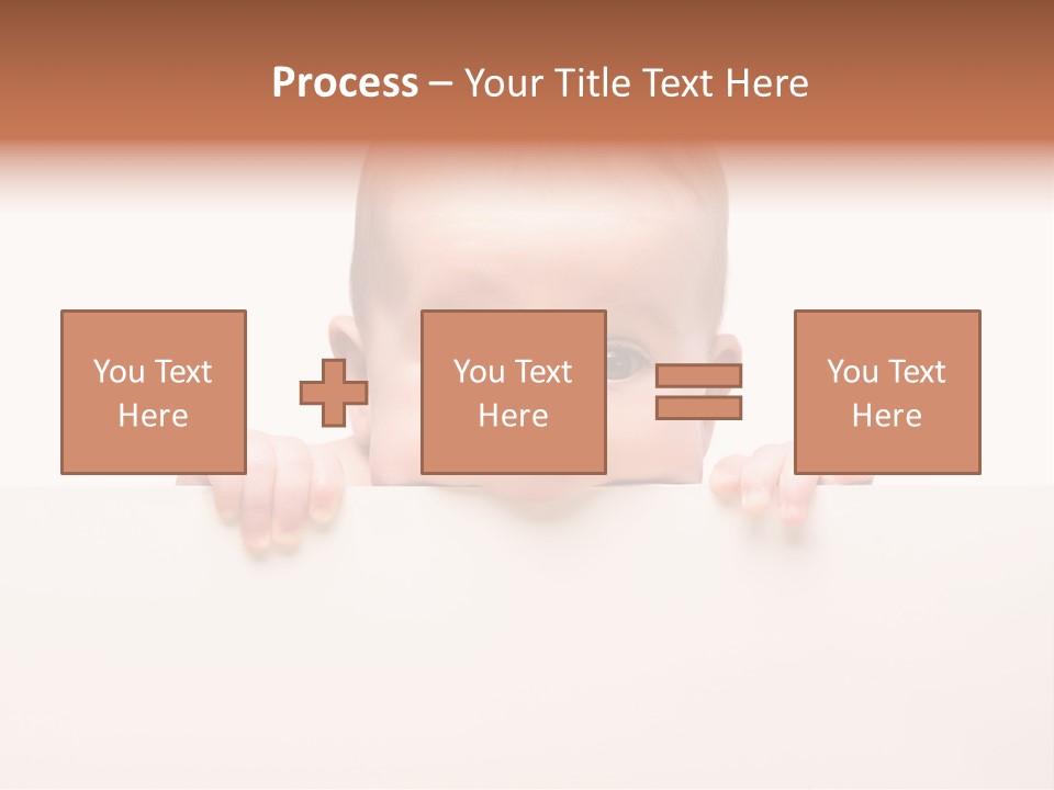 Fence Holding Boy PowerPoint Template