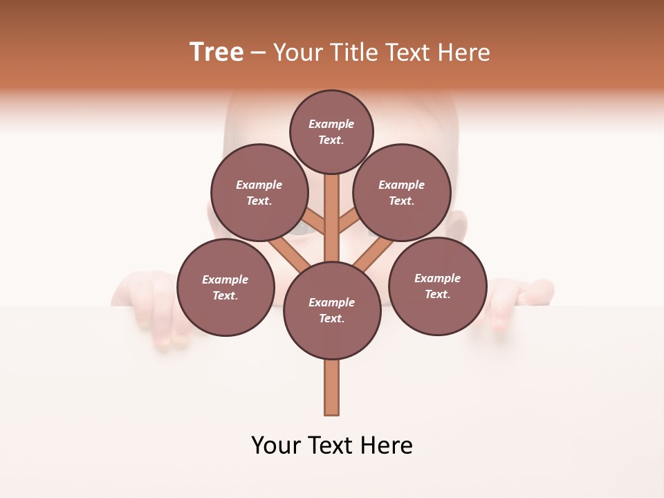 Fence Holding Boy PowerPoint Template