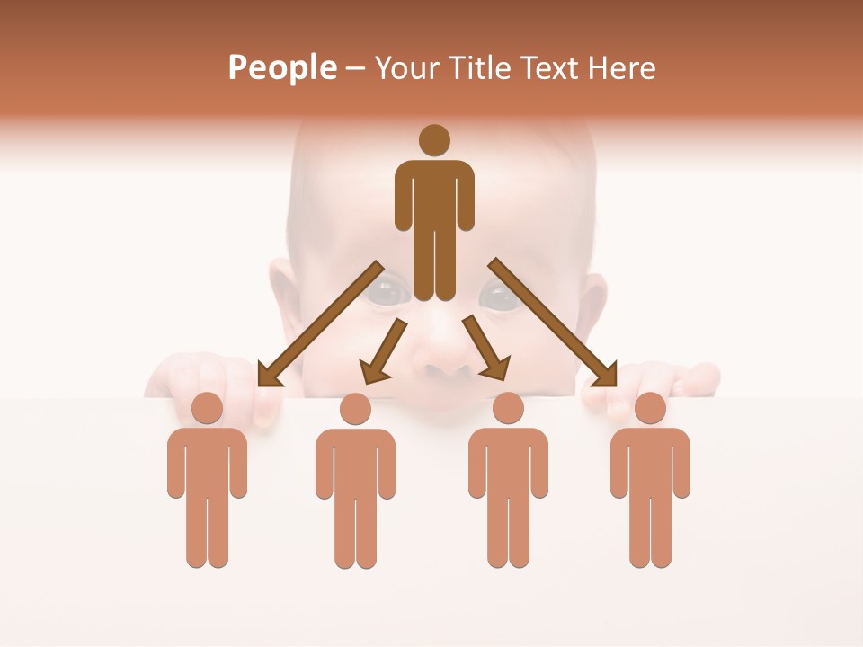 Fence Holding Boy PowerPoint Template