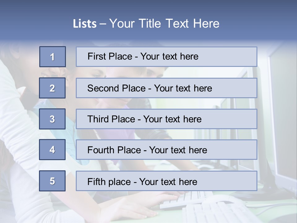 Diversity Computer Friends PowerPoint Template