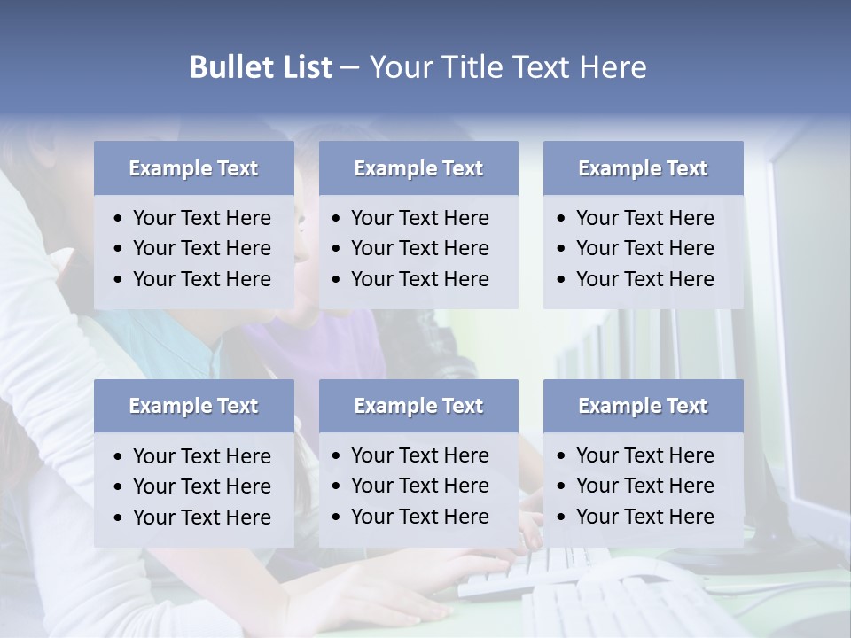 Diversity Computer Friends PowerPoint Template