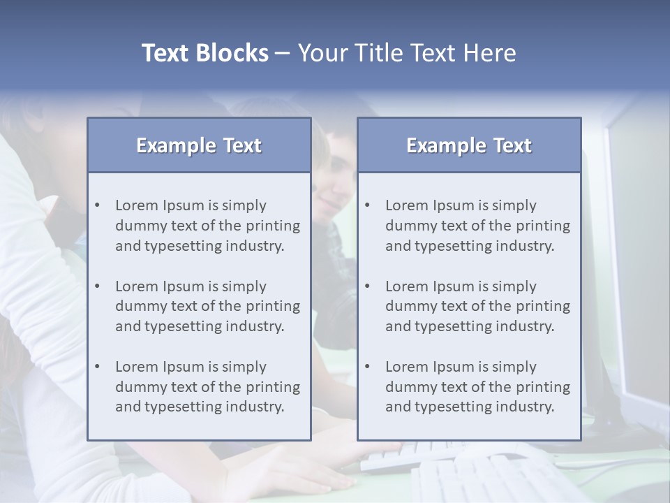 Diversity Computer Friends PowerPoint Template