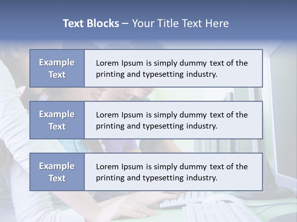 Diversity Computer Friends PowerPoint Template