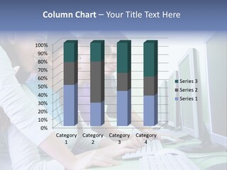 Diversity Computer Friends PowerPoint Template