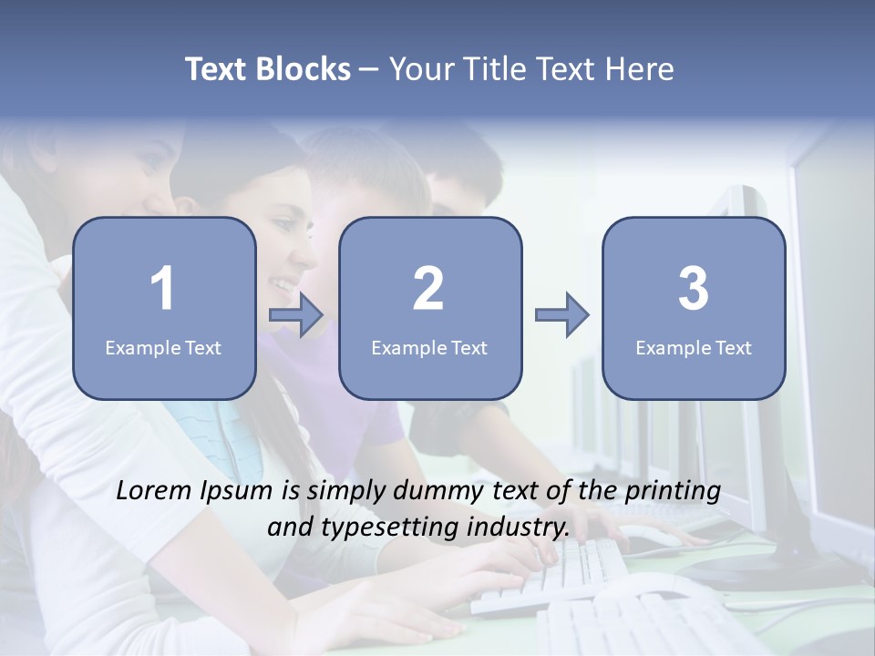 Diversity Computer Friends PowerPoint Template