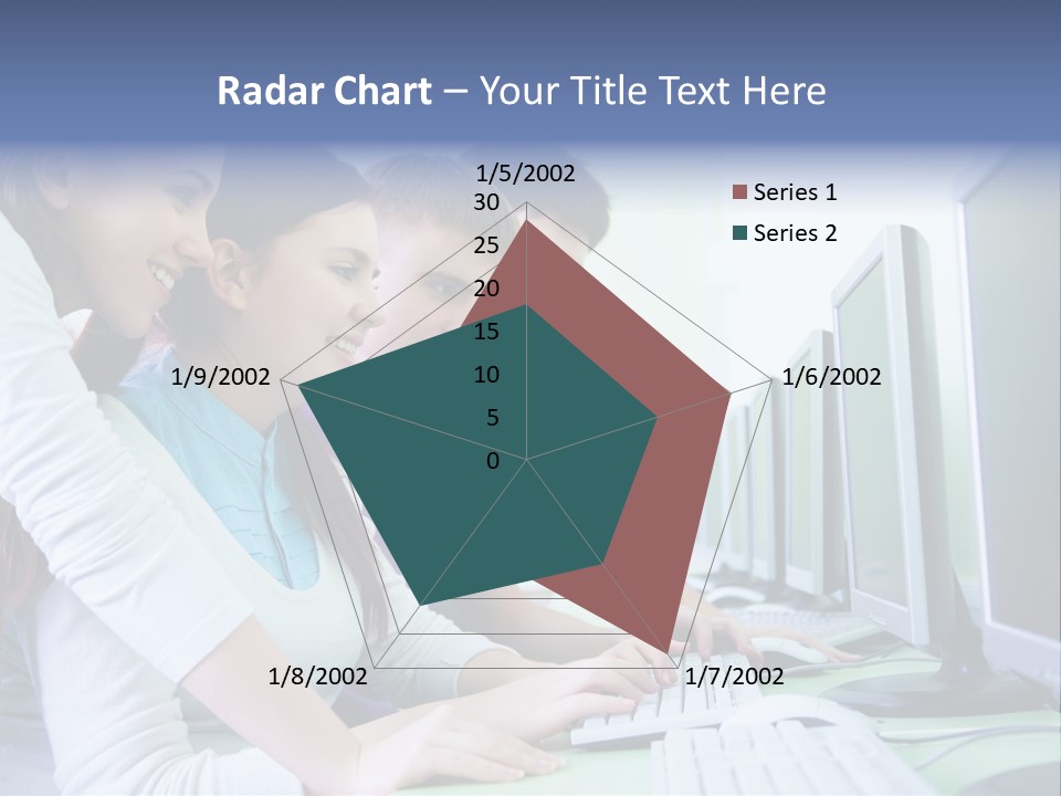 Diversity Computer Friends PowerPoint Template