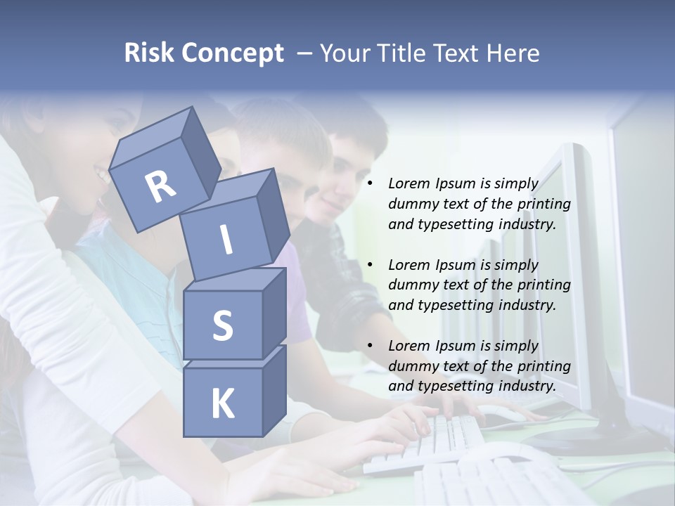 Diversity Computer Friends PowerPoint Template